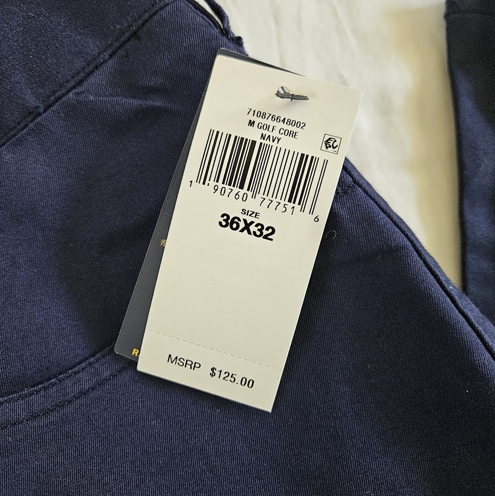 Polo Ralph Lauren Active Fit Performance Wicking Navy Blue Men's Size 36x32 - Picture 2 of 8